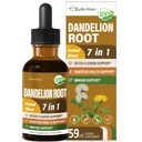 Dandelion Root Extract Drops, Diente de Leon Organico Hierba, Dandelion Supplement Formula w/Milk Thistle Turmeric for Detox Cleanse, Digestion &amp; Immune Support, Alcohol-Free Tincture. 2oz