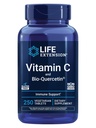 Extensión de la vida Vitamina C y Bio-Quercetin®, Suplemento Cardiovascular de Salud, Apoyo Inmunitario, Alta absorción, quercetina, Vitamina C, Gluten Gratis, No GMO, Vegetariano, 250 Tabletas