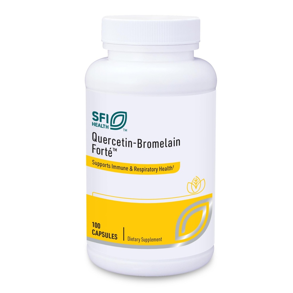 Klaire Labs SFI Health Quercetin-Bromelain Forte - Immune & Seasonal Support Enzymes with Pancreatic, Proteolytic, Bromelain, Papain Enzymes & Bioflavonoids (100 cápsulas)