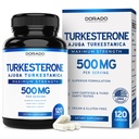 Turkesterone Supplement 500mg (120 Capsules) - Resistencia, Manejo, Athletic Performance &amp; Muscle Mass - (Ajuga Turkestanica Std. to 10% Turkesterone) (Similar a Ecdysterone) - Non-GMO & Vegan Capsules