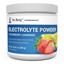Dr. Berg Zero Sugar Hydration Keto Electrolyte Powder - Mejorado w / 1000 mg de Potasio & Real Pink Himalayan Salt (NOT Table Salt) - Strawberry Lemonade Hydration Drink Supplement - 50 Servings