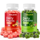 Superfood Fruits and Veggies Gummies (120 Chews), 12+ Superfruits & 30 Veggies, Fruit & Herbs, Fruit and Vegetable Vitamins, Non-GMO, Pectin-Based, Sin gluten