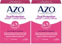 AZO Dual Protection ¦ Urinary + Vaginal Support* ← Prebiótico Plus Probiótico de Mujeres Probióticas Presenciales Comienzan a trabajar dentro de las 24 horas de duración No-GMO Silencioso 30 Cuenta (Pack of 2)