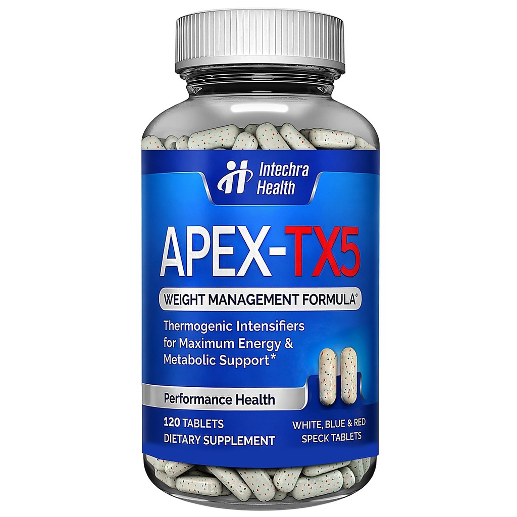 Manejo de peso Suplemento dietético 120 White Blue Rojo Speck Tablets Fabricado en los EE.UU. de alta calidad profesional