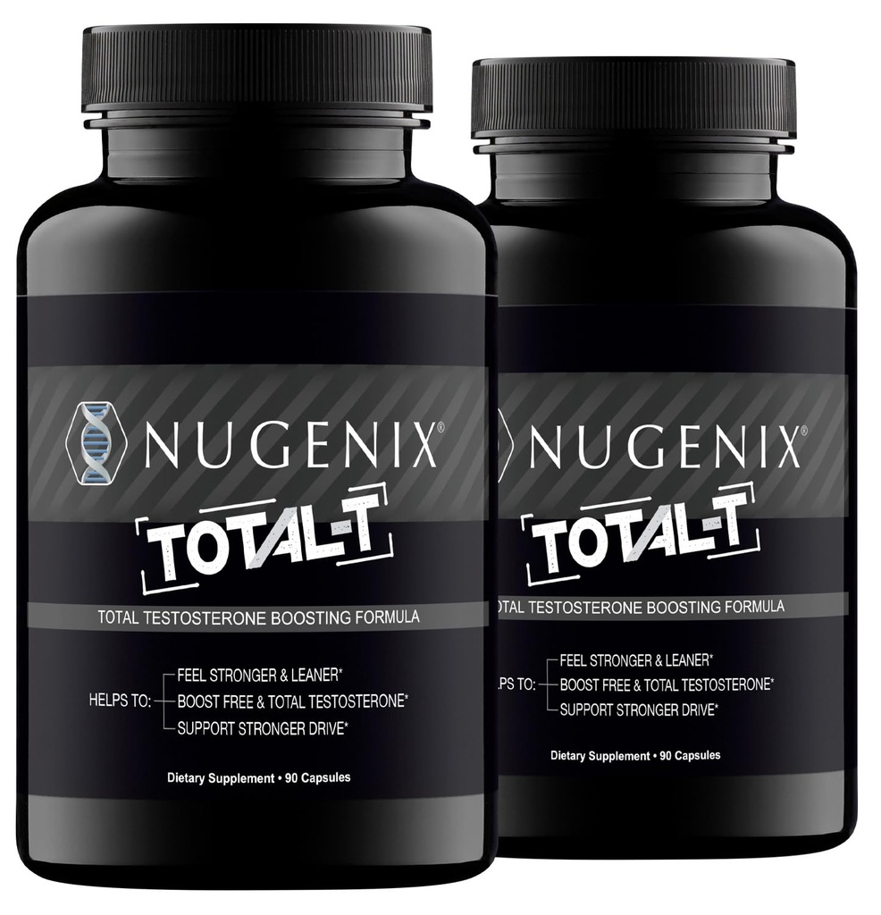 Nugenix Total-T, gratis y total de testosterona suplemento de booster para hombres, 180 cuenta