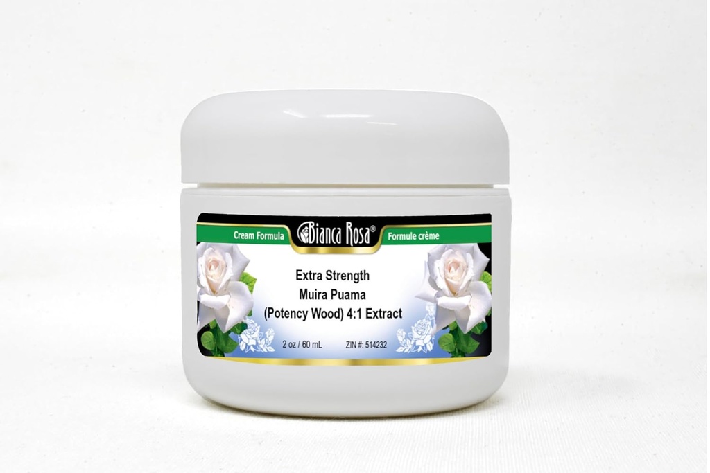 Bianca Rosa Extra Strength Muira Puama (Potency Wood) 4:1 Extracto Crema (2 oz, ZIN: 514232) - 3 Pack