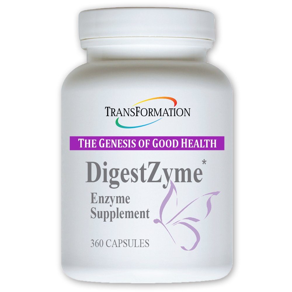 TRANSFORMACIÓN LA GENESIS DE BUENAS HABITACIONES HEALTH para Niños - Natural DigestZyme Suplemento Fórmula para la Salud Overal, Absorción Nutriente, Apoyo Digestión Durante el Embarazo &amp; Lactación, 360 Cápsulas