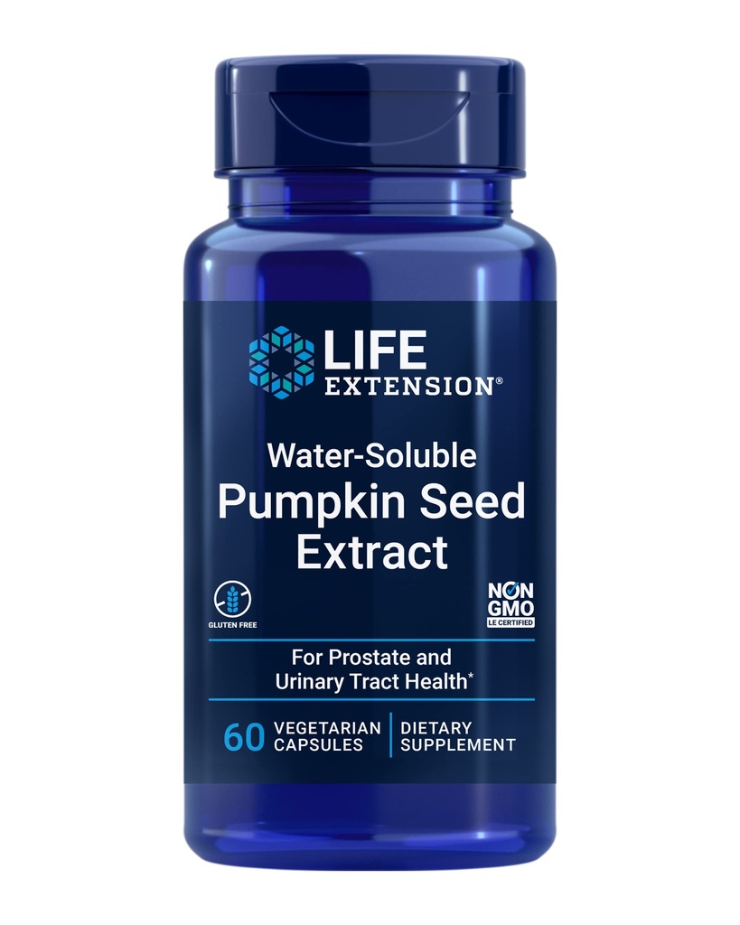 Extracto de semilla de calabaza sostenible para agua, promueve la salud de plagas de próstata y orina, apoyo a la salud de la vejiga, hombres, mujeres, libres de gluten, no GMO, vegetariano, 60 cápsulas