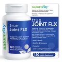 NatureCity True-Joint FLX Joint Supplement Fórmula (120 Capsules)   TamaFlex, NEM Eggshell Membrane, Levagen+ PEA &amp; CuberUp Apoyos Joint Comfort, Flexibility, Mobility, Function & Cartilage Health