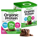Orgain Orgain Orgain Pólvora de Proteína Vegana Orgaina, Cerdo de Chocolate Creamy - 21g Proteína vegetal, fibra prebiótica de 6g, carbohidratos bajos, sin ingredientes de lactosa, sin azúcar añadido, no fumador, para sacudidas " Smoothies, 10 paquetes de viaje