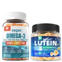 Azúcar gratis Lutein 20mg 40mg &amp; Vegan Omega3 Gummies 1280mg