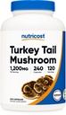 Nutricost Turquía Tail Mushroom Capsules 1200mg, 120 Servings (240 Capsules) - Gluten Free, Non-GMO, y Vegetarian Friendly