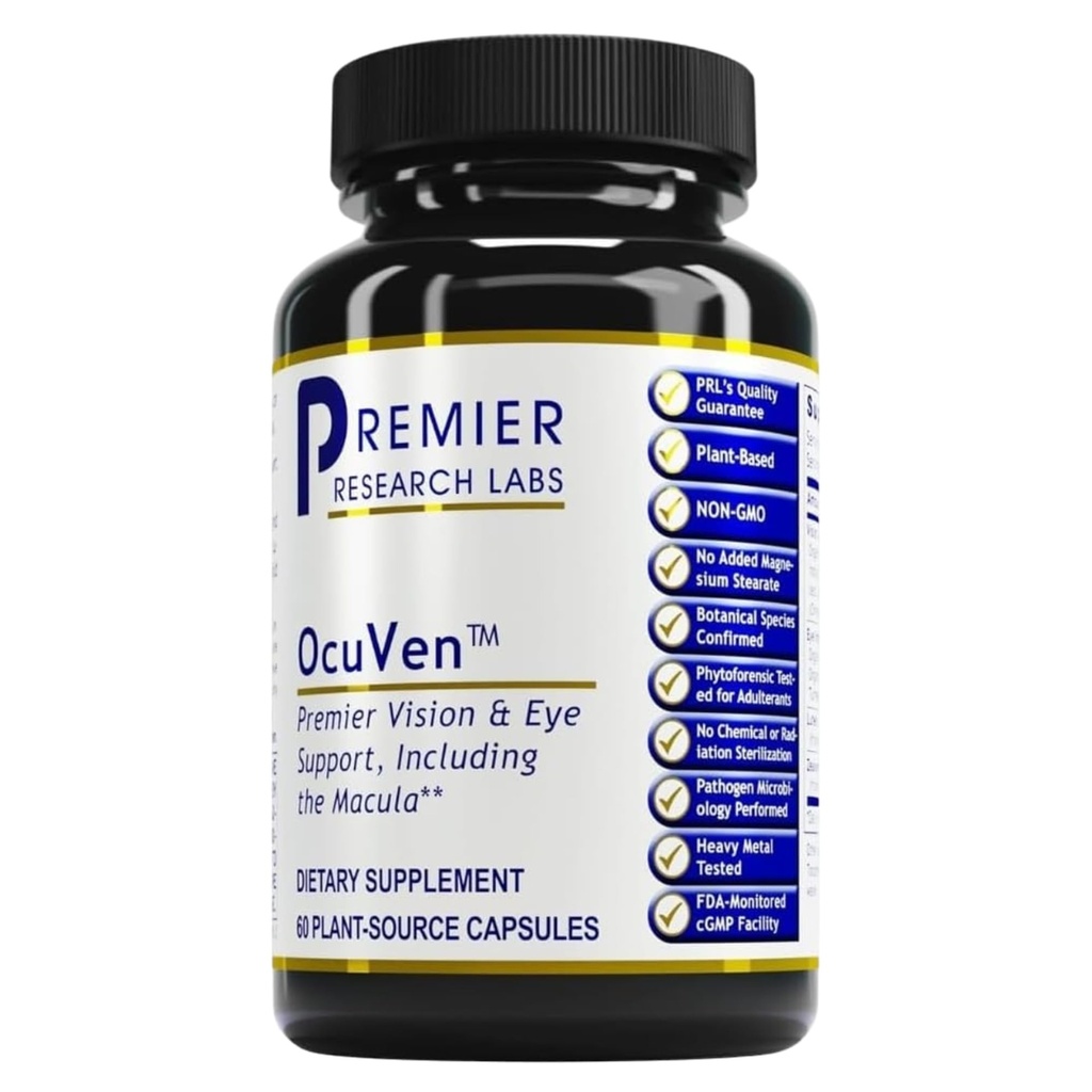Premier Research Labs OcuVen - Lutein and Zeaxanthin Supplement, Eye Vitamins, Eye Health Supplements for Adults ' Seniors, Vision Supplements, Macular Health, Eye Care - 60 Vegetarian Capsules