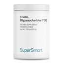 Supersmart - Fructo Oligosaccharides Powder (Prebióticos FOS) - Oligofructose Inulin - Suplemento de fibra - Intestinal Flora " Gut Health - Digestive Support ← Non-GMO " Gluten Free - 200 g