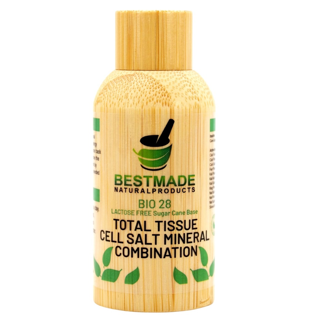 Combinación mineral de tejido total mejorada, BIO28 libre de lactosa - ayuda a los nutrientes del cuerpo, aumenta los niveles de energía, mejora los patrones de sueño y resta vitalidad, Vegan, 350 pellets