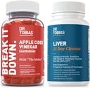Dr. Tobias Liver 21 Day Cleanse and Apple Cider Vinegar Gummies - Apoya Digestive Health and Liver Detox, Vegan, Non-GMO
