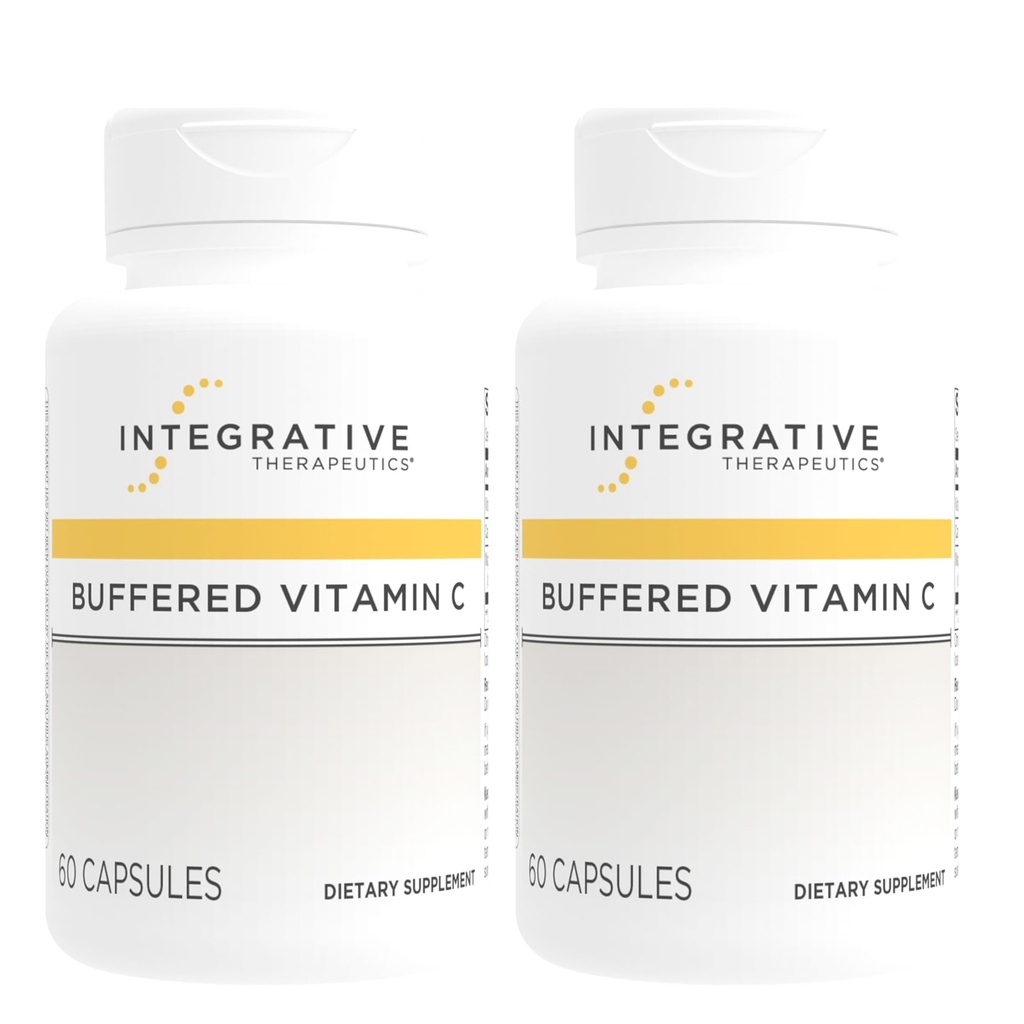 Terapéutica Integrativa Vitamina C - Antioxidante Suplemento de Apoyo a la Esquía Saludable &amp; Tissues Conectivos* - Vegan &amp; Gluten-Free - 60 cápsulas (2 Pack)