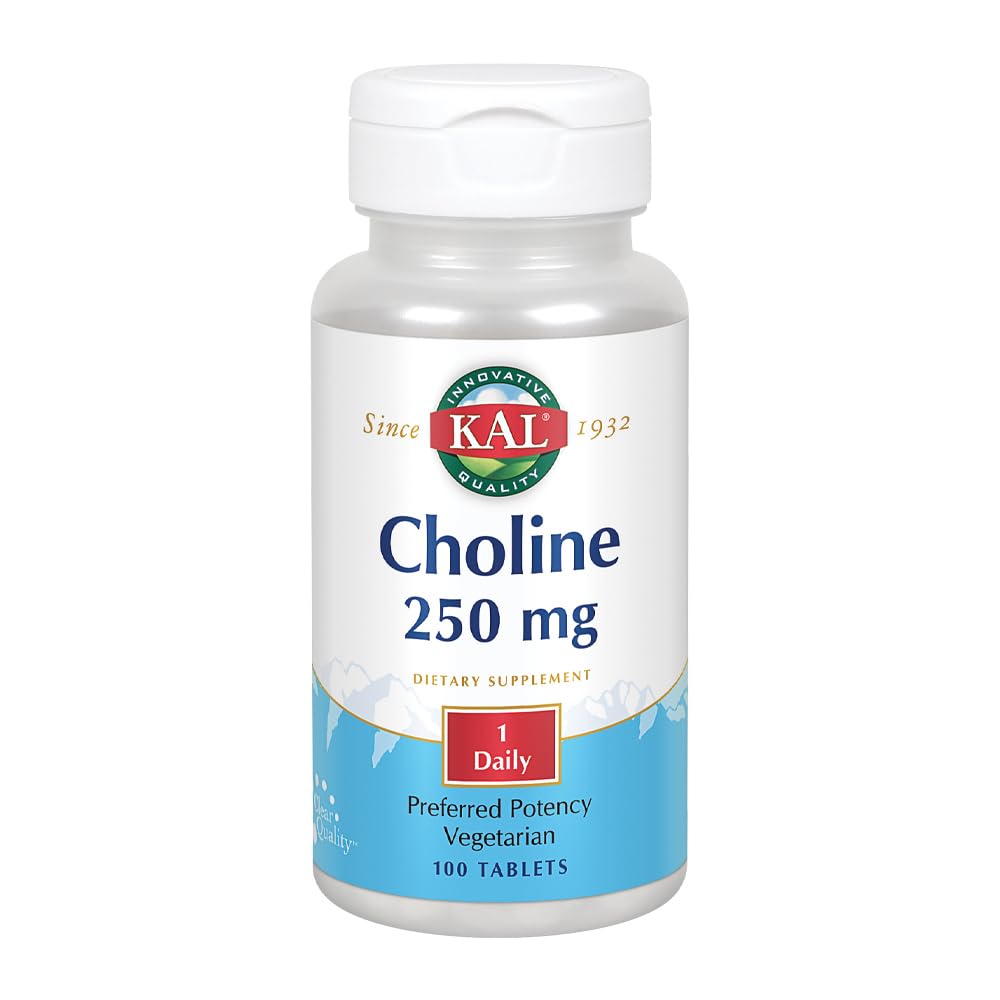 KAL Choline Tablets, 250 mg, 100 Conde