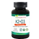 ELP ESSENTIAL Vitamina K2 con D3 Suplemento de Bonificación y Sanidad cardíaca,Capsules K2+D3 Vitaminas 120 cápsulas