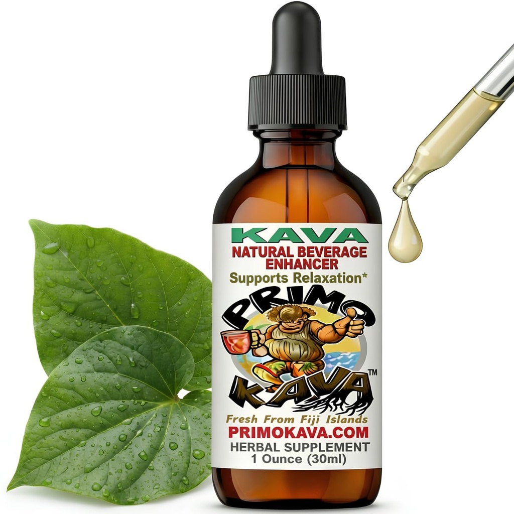 Kava gotas ¦ Water Soluble Kava Extract ¦ Concentrated Tincture Beverage Enhancer ← Authentic Kava Kava de Fiji, 40mg Kavalactones  1oz