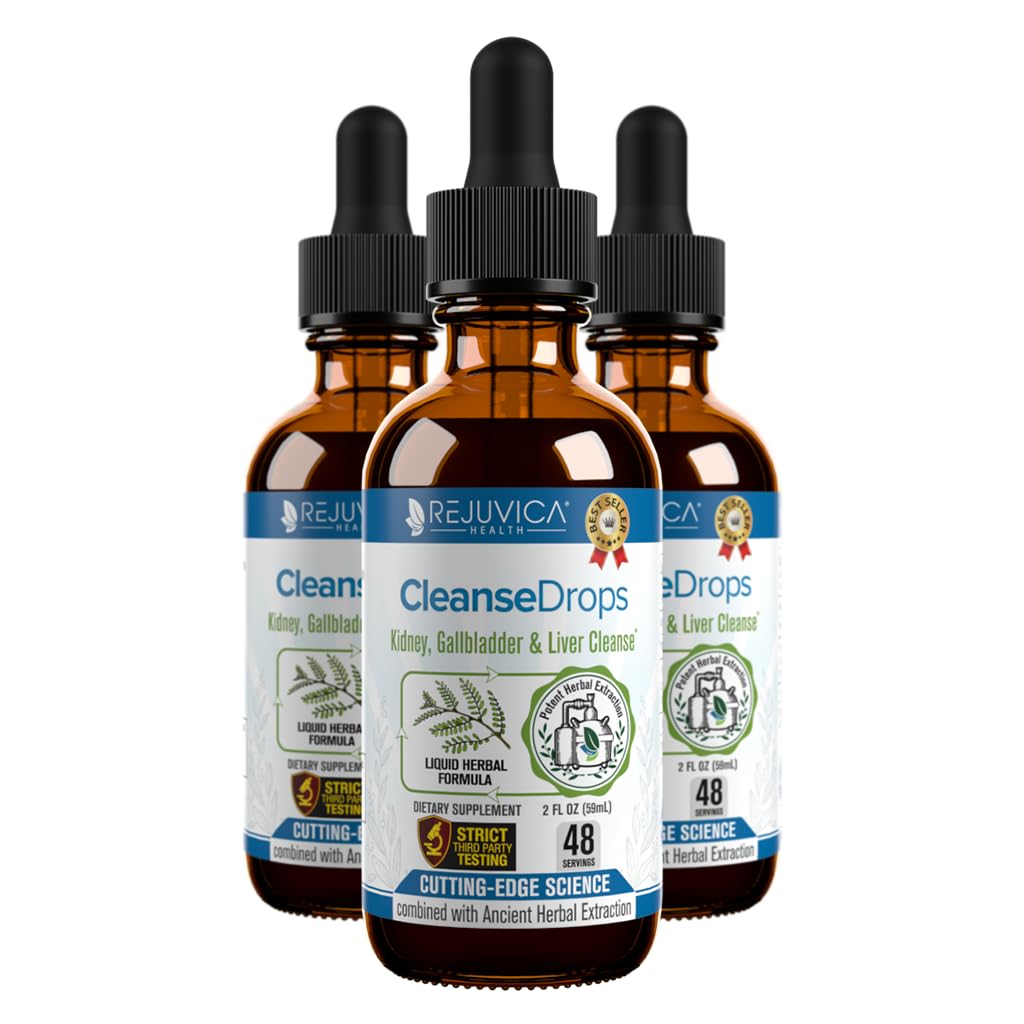Cleanse Drops - Advanced Kidney & Gallbladder Cleanse Support Supplement - Liquid Delivery for Better Absorption - Chanca Piedra Usado en Amazonian Rainforest
