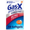 Gas-X Ultra Strength Gas Relief Softgels con Simethicone 180 mg para Bloating Relief - 50 Conde