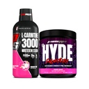 PROSUPPS L-Carnitine 3000 Stimulant Free Liquid Shots (31 Servings, Dragon Fruit) y Mr. Hyde Signature Series Pre-Workout Energy Powdered Drink (30 Servings, Pixie Dust) Bundle