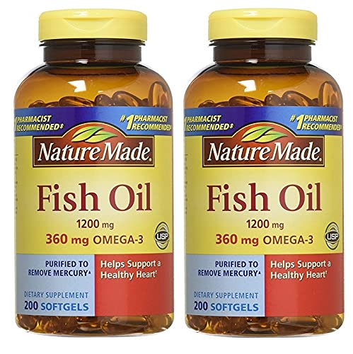 Nature Made Fish Oil 1200mg Con Omega-3, 400 Softgels