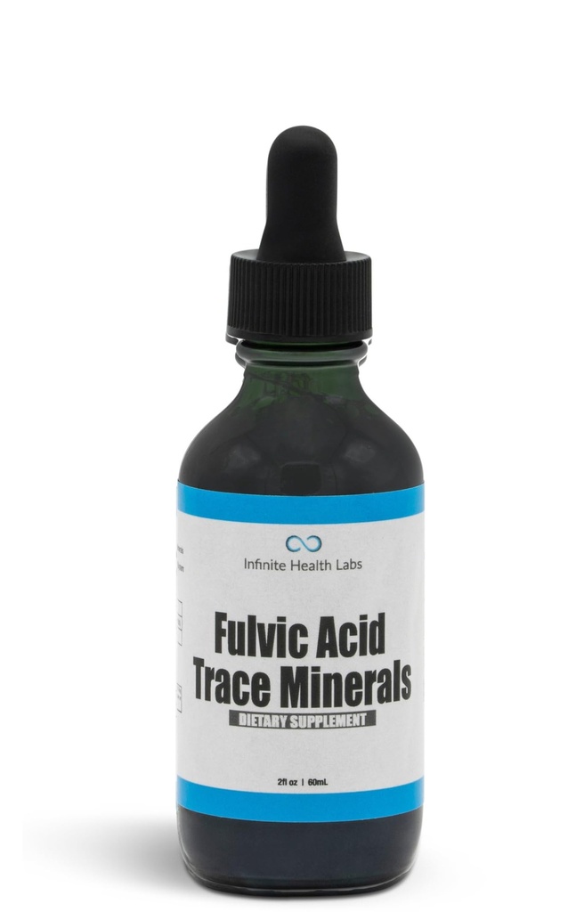 Fulvic Acid Trace Minerals Suplemento - 169 Servings - Humic Acid Multimineral Electrolyte Liquid Drops - Bioavailable Extract
