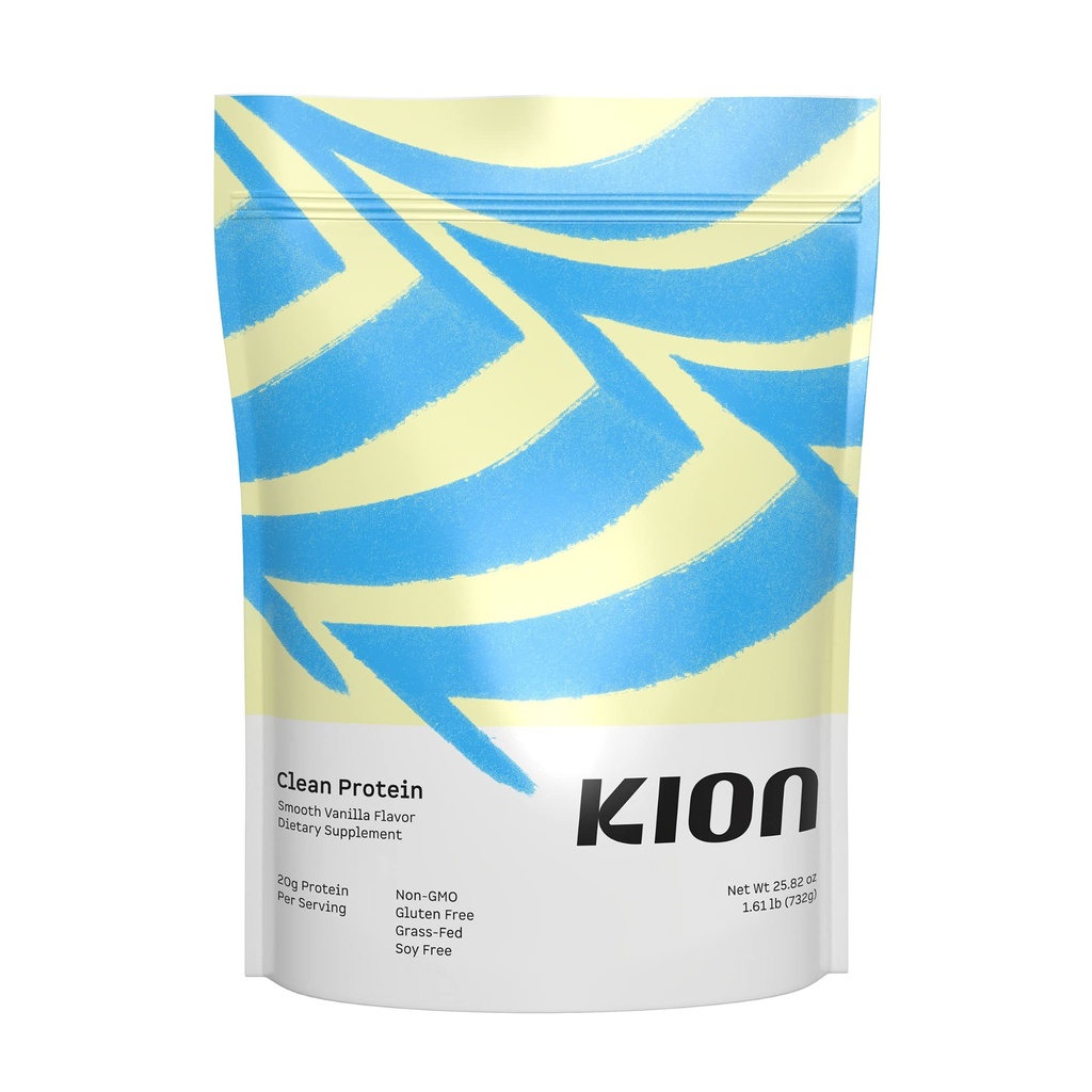 Kion Clean Protein ← Grass-Fed ' Pasture-Raised Whey Isolate Protein Powder ← Smooth Vanilla