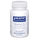 Encapsulaciones puras Vitamina D3 10 mcg (400 UI)