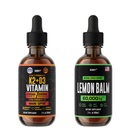 HERBIFY Bundle - K2 y D3 Drops &amp; Lemon Balm Tincture - Bone Strength &amp; Mood Boost