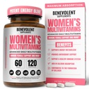Multivitamínico para Mujeres - Suplemento de Energía, Inmunidad, Apoyo Femenino - Vitaminas diarias para Mujeres con Biotina, Calcio, Magnesio - No GMO, Multivitamina de Mujeres Vegetarianas - 120 Caps