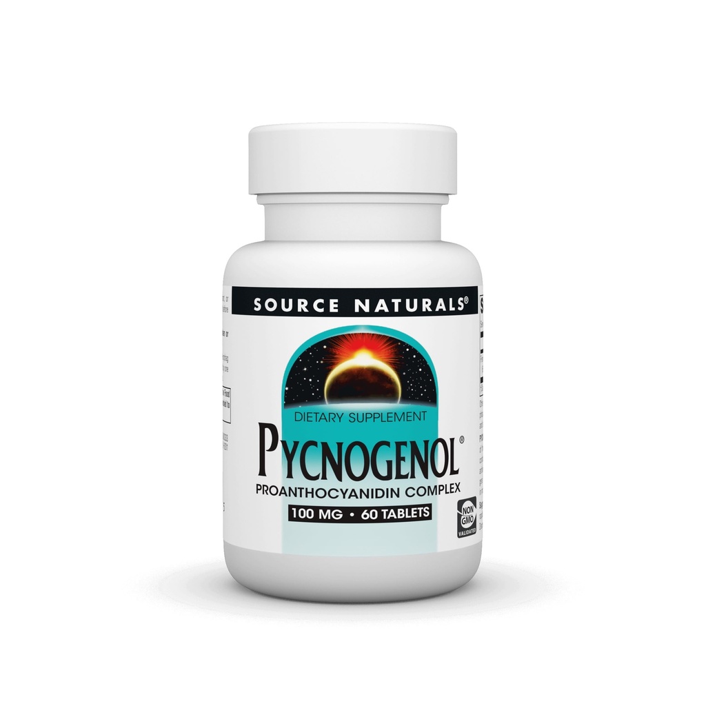 Fuente Natural Pycnogenol 100 mg Complejo Proanthocyanidin - 60 Tablets