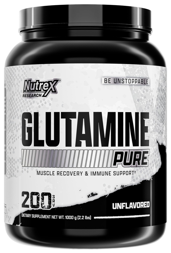 Nutrex Research L-Glutamine Powder - 200 Servings - Pure Unflavored, Non-Gluten Free