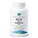 Esplendor de la Tierra Biotina 10.000 mcg + Keratin 25mg, promueve el cabello saludable, las uñas fuertes y el soporte de piel, fuente de 60 días