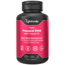 Naturalis Vegan Prenatal with Full Specrum Omega-3 Silencio Algae DHA, EPA, DPA, Vitamina D3 " Active Folic L 5-MTHF ANTE Vegan Society Certified, Sustainably Sourced, Non-GMO &amp; Soy Free TEN 120 Veggie Softgels