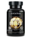 Leviathan Fish Oil Omega 3 cápsulas ← Premium Norwegian Omega 3 Fish Oil for Heart, Brain, &amp; Immune Support ← Absorción Superior Triple Strength Fish Oil Suplementos - Formulario gratuito EPA & DHA