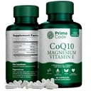 Prime Code [ 3 in 1] CoQ10 250mg with Magnesium Glycinate and Vitamin E ← CoQ10 Capsules 250mg  Magnesium Glycinate 200mg ← Vitamin E 15mg ← Non-GMO TEN Gluten &amp; Soy Free ← Vegan