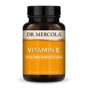 Dr. Mercola Vitamina E - Apoya la piel sana y el estado antioxidante - Tocopherols and Tocotrienols Blend - Non-GMO, Gluten-Free &amp; Soy-Free - 30 cápsulas (30 servidos)