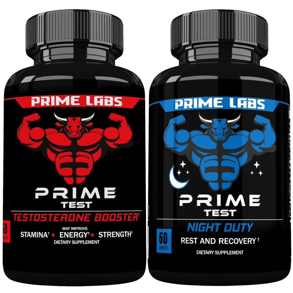 Prime Labs Testosterone Booster + Night Duty Sleep Suplemento