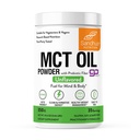 Sandhu's MCT Oil Powder with Prebiotic Fiber ← 35 Servings ← Orgánica - Keto ← Fatty Acid Fuel for Body & Brain TEN 100% Coconut Oil derived, Easy to Mix, 10.6 Oz