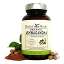 Herbal Roots Ashwagandha Capsules ← Extra Strength 1000mg por Serving Silencio Ayurvedic para la salud general para hombres y mujeres latitud 60 Vegan Capsules