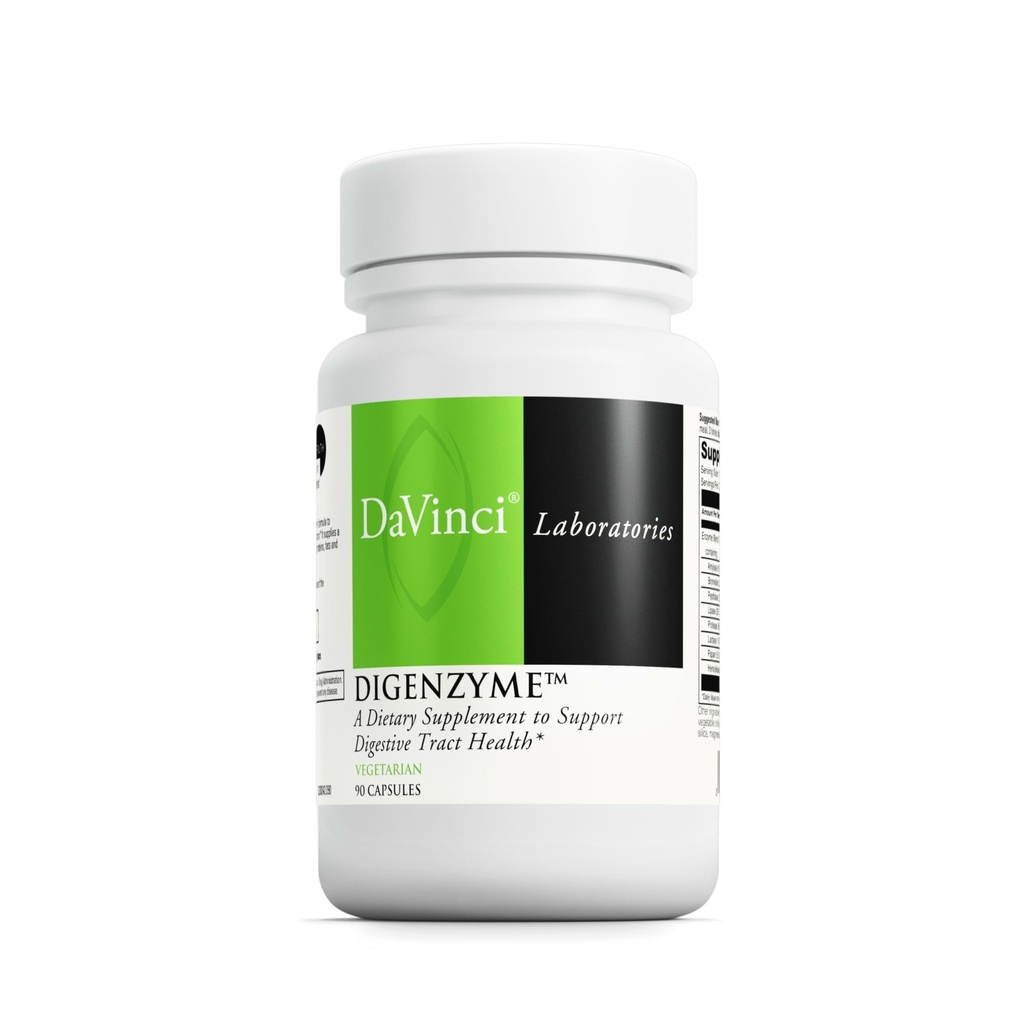 DAVINCI Laboratories - Digenzyme - Un suplemento dietético de apoyo Salud de la Tracto Digestivo - Sin gluten, Libre de Soy - 90 cápsulas vegetarianas