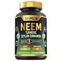Neem Leaf Suplemento - 8in1 Fórmula - Combina con Turmeric, Ceylon Cinnamon, Ginger, Tulsi, Ginkgo Biloba, Amla y Black Pepper - Immune Health Support - 150 cápsulas Vegan