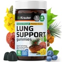 BIO KRAUTER Lung Detox Gummies - 60 Chews Vegan - Lung Cleanse Supplement w/Vitamin C &amp; Mullein Leaf Blend - Respiratory Support
