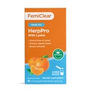 FemiClear HerpPro Drink Mix, con L-Lysine 3000mg, Zinc, Vitaminas A & C, Ashwagandha, Immunity & Stress Supplement for Women &amp; Men, 20 Stick Packets