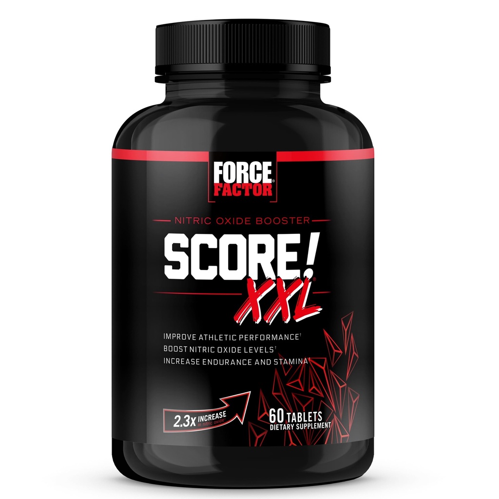 ¡Punto de FACTOR! XXL Nitric Oxide Booster Suplemento para Hombres con L-Citrulline, Horny Goat Weed, Black Maca, " Tribulus Terrestris to Increase Stamina, Energy, and Physical Performance, 60 Tablets