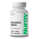 Nuray Ubiquinol 100mg Softgels, Forma activa de CoQ10 para la Salud Cardiovascular y Dental, Soporte Inmunitario sin gluten, Enhances Liver Health, 30 Conde