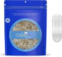Capsuline Size 0 Gelatin Empty Capsules, 50000 Cuenta, Empty Gel Pill Capsules, DIY Pure Bovine Pill Capsule Filling, Empty Caps, Kosher, Gluten Free and Non-GMO Certified, Clear